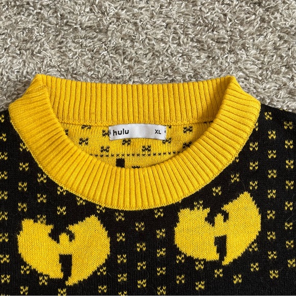 🔴 Wu-Tang Sweater Size XL Hulu x WuTang Collab Xmas Christmas Ghostface Killah - Picture 4 of 12